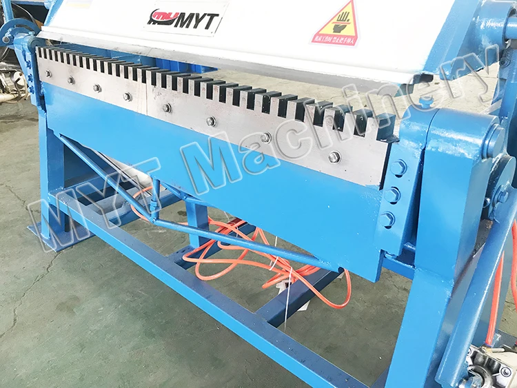 
MYT brand QTDF-1.5X1300 HVAC air duct sheet metal Pneumatic TDF folding machine manufacturer price 