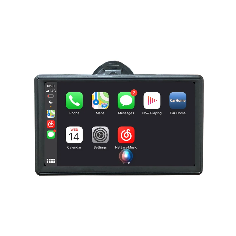 

7 Inch Touch Screen Car Portable Wireless Apple CarPlay & Android Auto Bluetooth Navigation HD1080 Stereo Linux