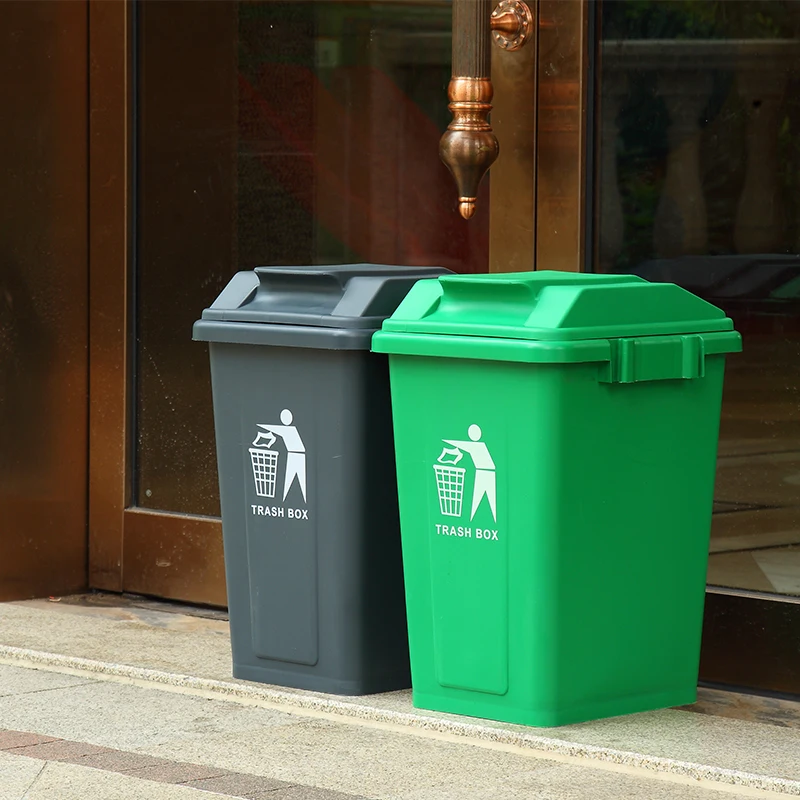 

30Liter 20Liter No Wheel Garbage Recycle Waste Bin Plastic Trash Can, Grey /white /etc.
