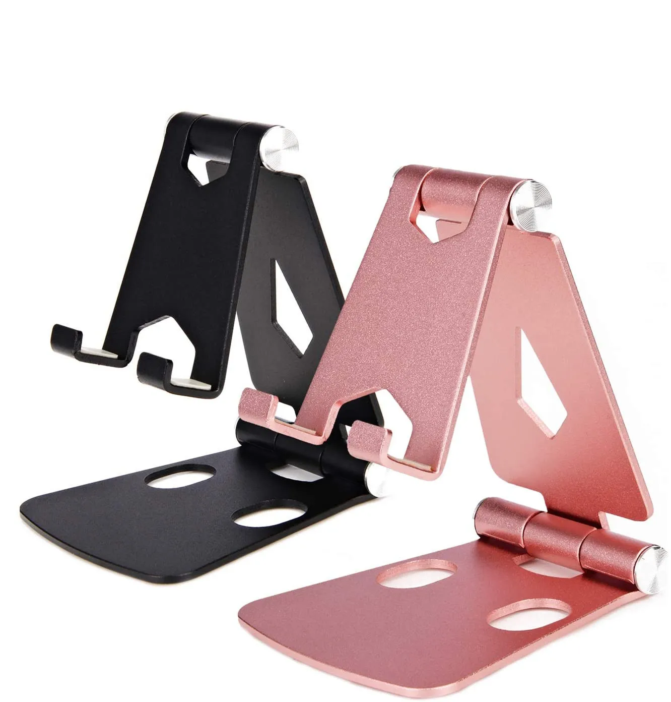 

Factory Sheet Metal Stamping Adjustable Aluminum Cell Phone Stand Bracket Hing Universal Foldable Holder For Electronic Device, Optional