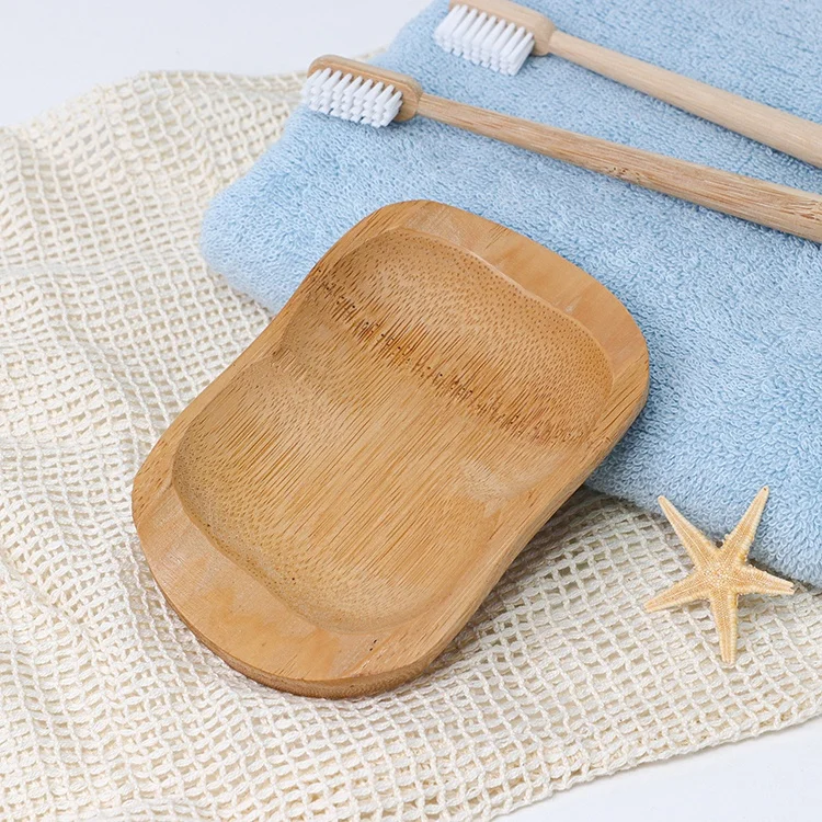 

wholesale custom shower bamboo soap box China supplier hotel home soap dish, Natural