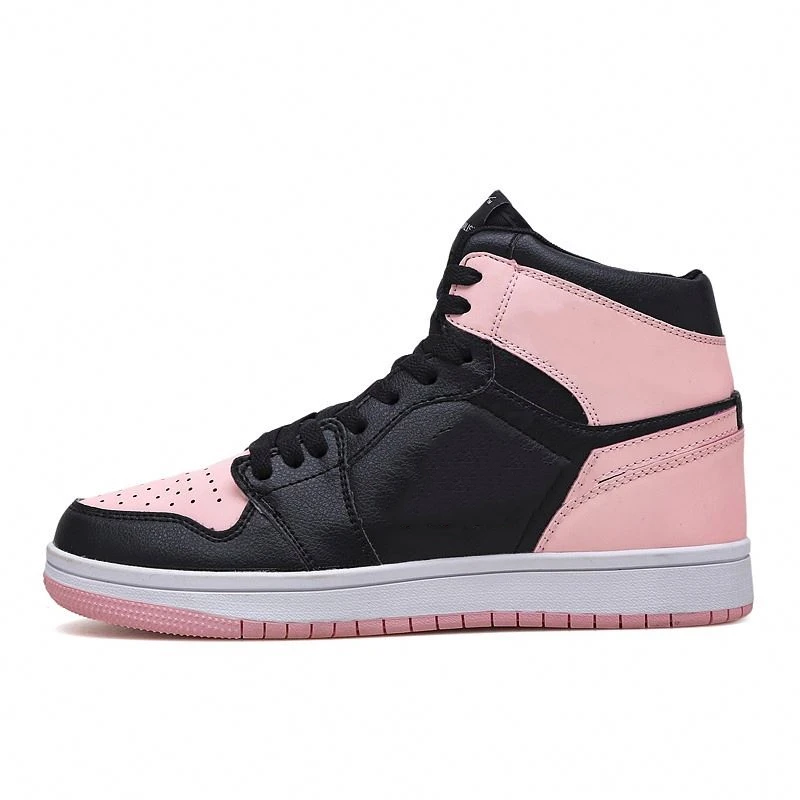 

Wholesale Custom PU Top Women men Fashion Casual sports Sneakers Shoes Stylish Walking Streetwear Sneakers, Pink, whit, black