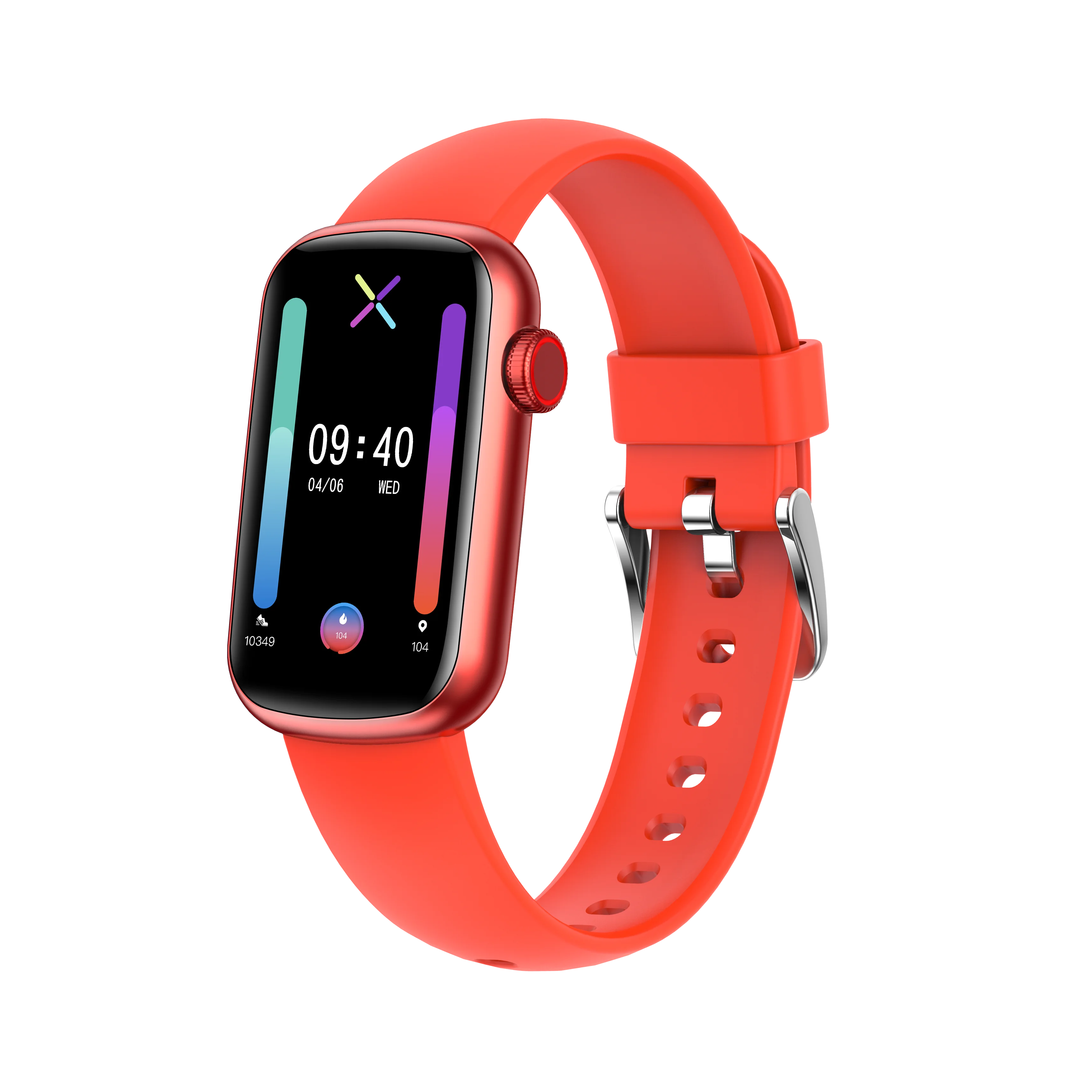 

Factory wholesale new design fitness band HM08 IP68 waterproof private lable HM08 ladies smartwatch watch, Black,silver