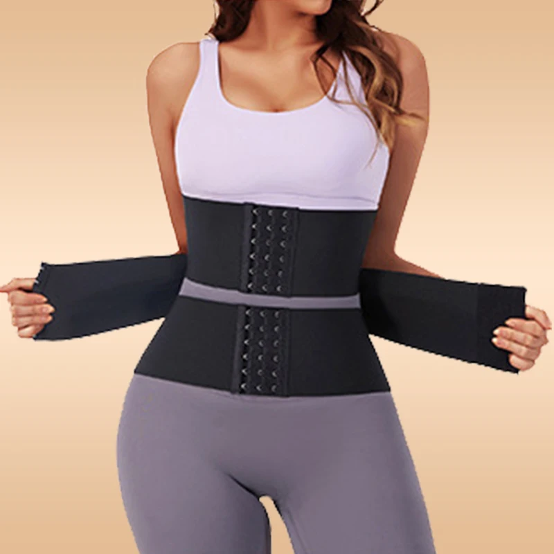 

Fajas Slim Corset Stomach Gaines Elastic Women Band Spandex Trimmer Waist Trainer Around Tummy Wrap Belt Shaper