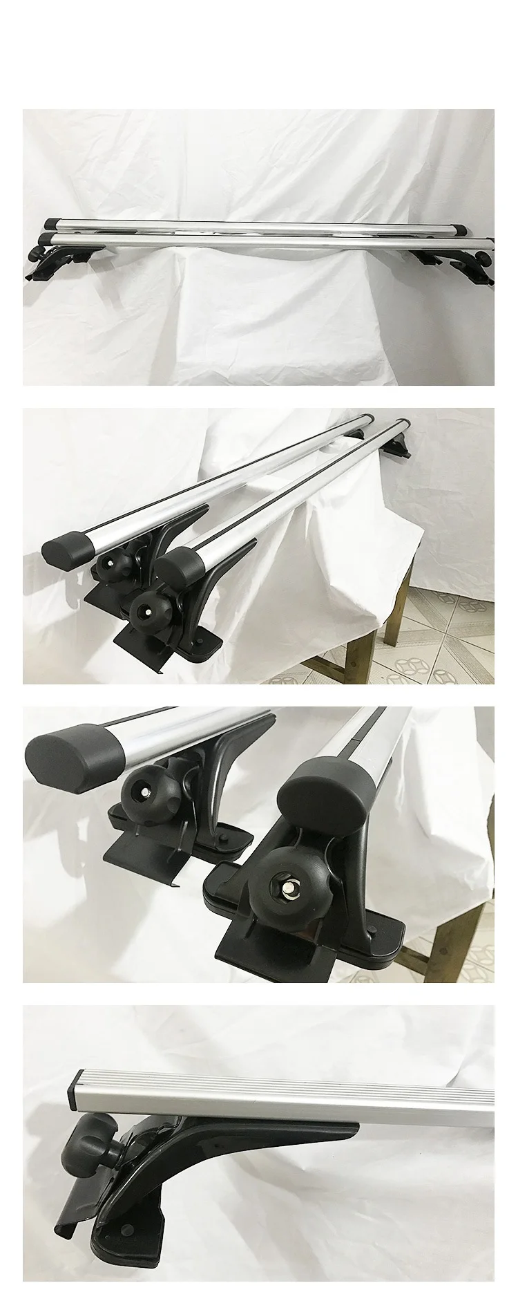 Universal Roof Rack With Lock Aluminum Alloy Luggage Frame Car