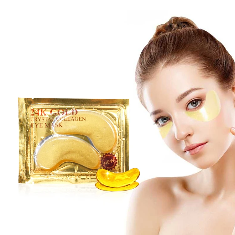 

Wholesale Oem Low Moq Private Label Organic Dark Circles Hydrogel 24Karat Gold Collagen Gel Under Eye Mask With Collagen