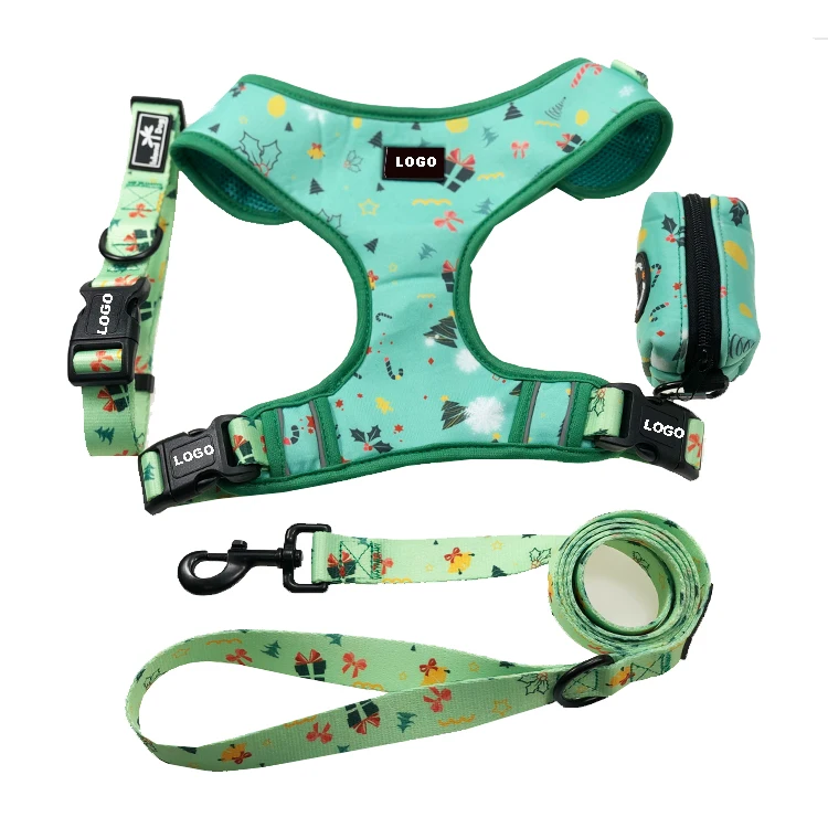 

Luxury Sublimation No Pull Soft Pet Harness Manufacturers Mesh Custom Dog Harness and Leash Dog Harness Backpack, Customized color