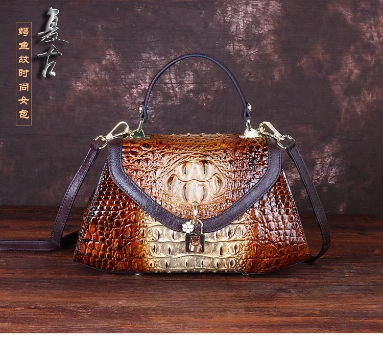 

Genuine Cow Leather Fashion Women Girls Shoulder Sling Crossbody Bag Casual Top Handle Bags Women's High Capacity Office Handbag