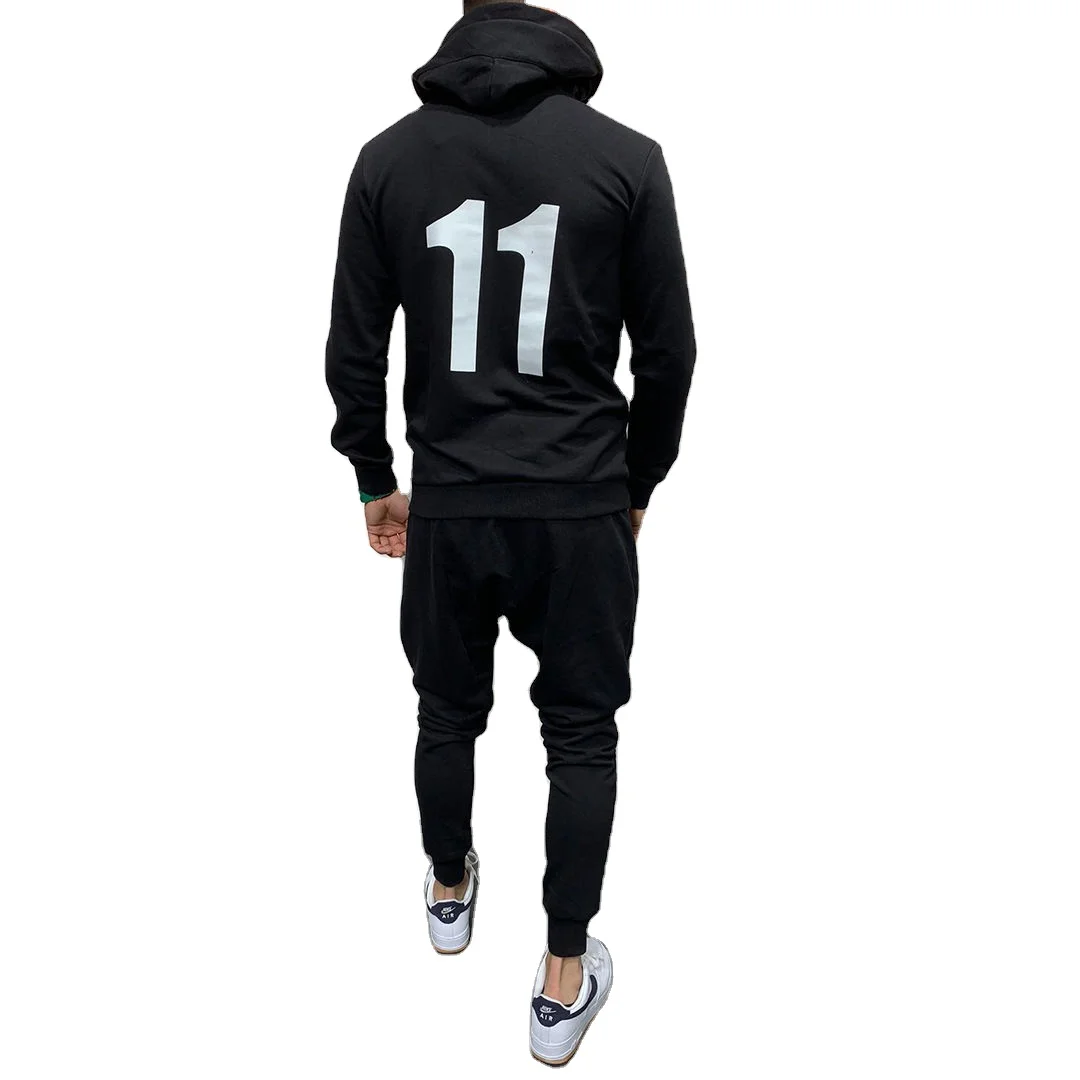 

Men's Casual Training Loose Tracksuit Set Full Zip 2 Pieces Jogging Athletic Sweat Suits For Men, Black, green, dk. grey