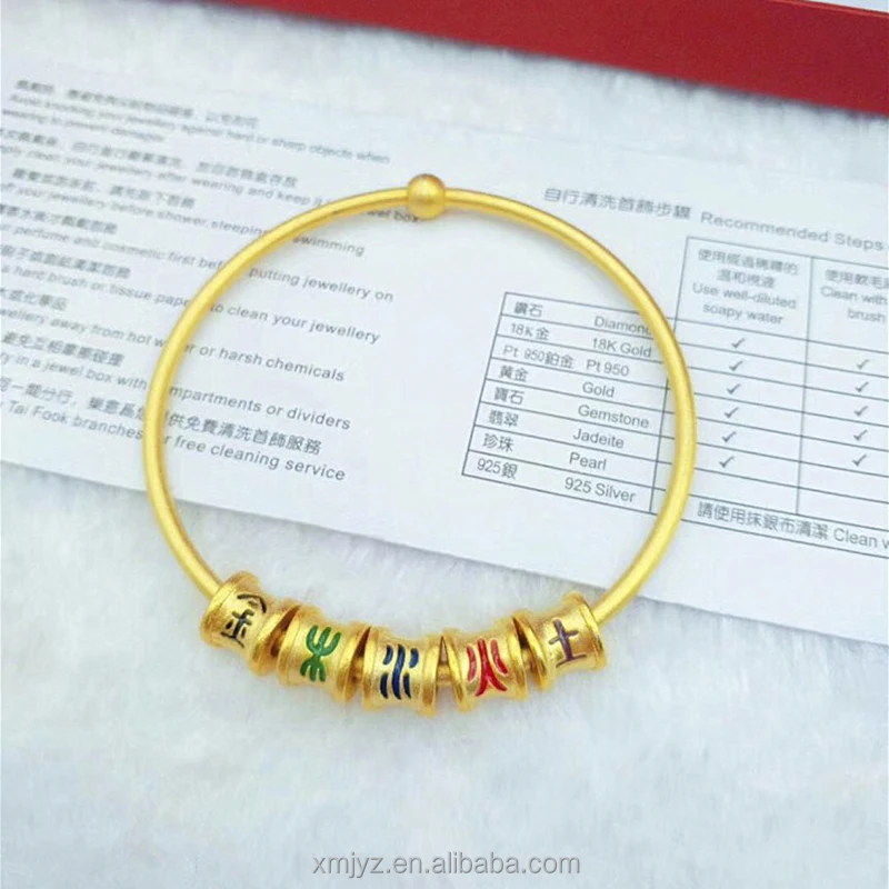 

Brass Gold Plated Epoxy Pendant Exquisite Craftsmanship Gold Wood Water Fire And Earth Pendant Accessories Dual Use Jewelry