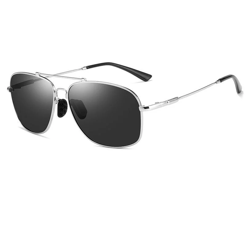 

Square Rectangle Polarized Sunglasses Men Metal Frame Sun Glasses For Driving Customize logo occhiali da sole