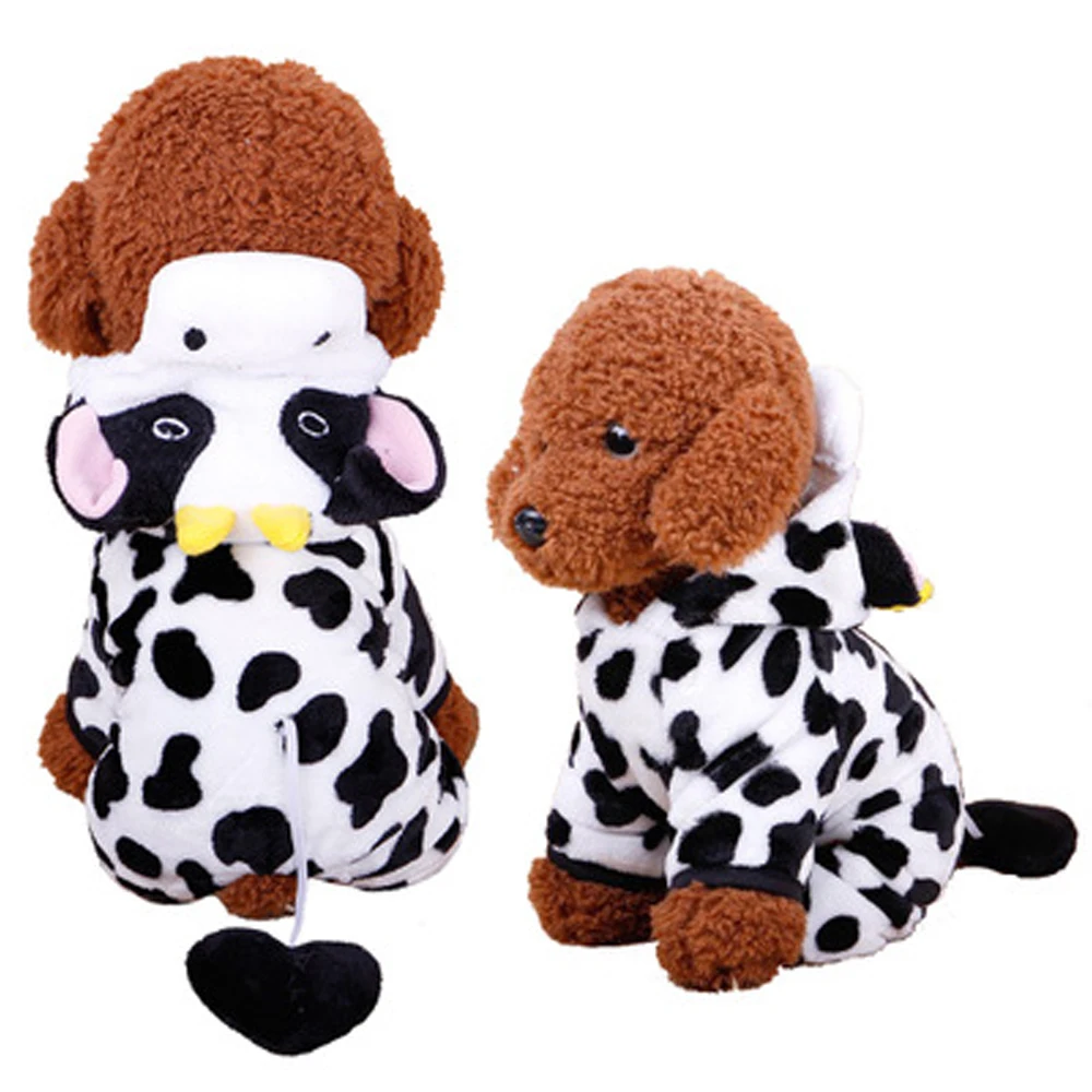 

New Teddy Autumn And Winter Pet Clothes Coral Velvet Cartoon Pet Clothes, As picture