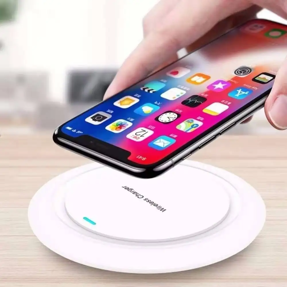 

2020 newest products oem magnetic mobile phone 15w 10w 7.5w fast portable qi wireless charger for all cell phone, White,black