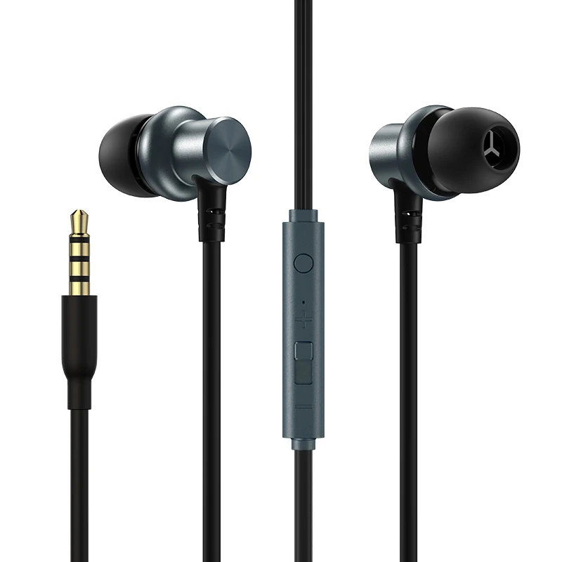 

Joyroom EL115 Cheap quality Stereo diaphragm speaker HIFI Sound 3.5mm Wired Earphones in-ear button control headsets