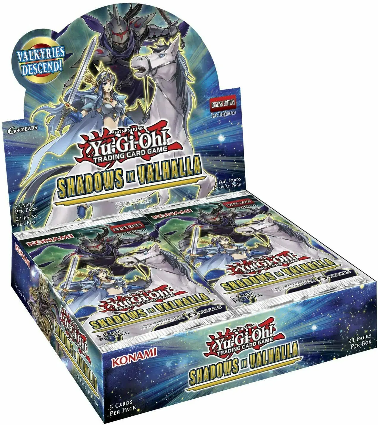 

Free Shipping YuGiOh Shadows In Valhalla Booster Box 1st Edition English New Unopened Sealed, Colorful