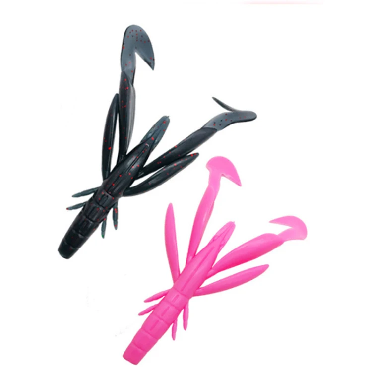 

6cm Long-throw threaded tentacles floating water shrimp fishing cuttlefish crawfish crab lures
