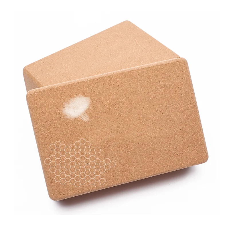 

High Quality Eco-Friendly Fitness Custom 3*6*9 Inch Natural Cork Yoga Block Organic Cork Yoga Brick