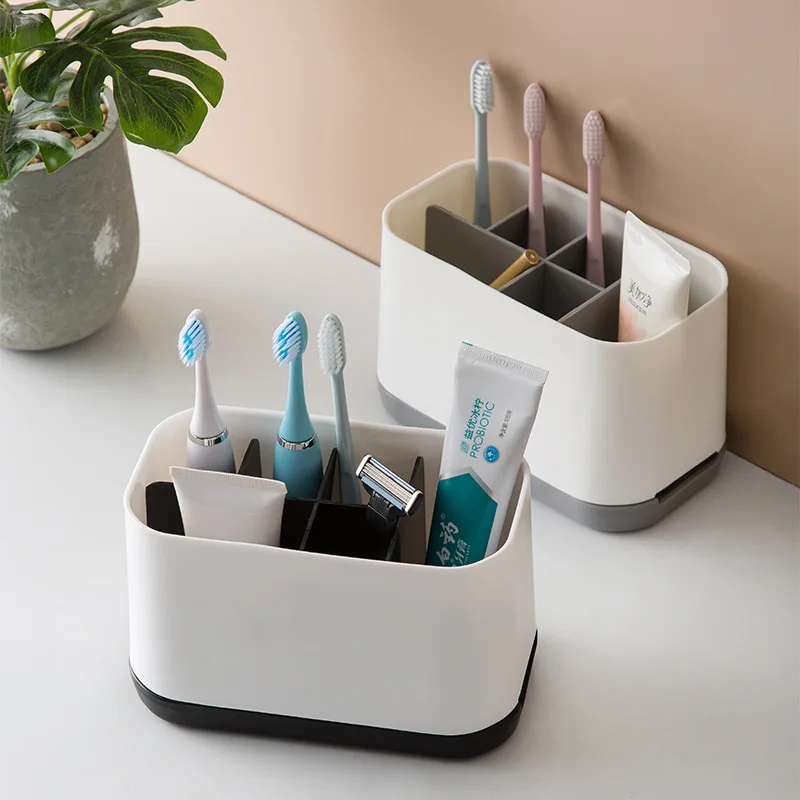 

Nordic Style Simple Storage Electric Toothbrush Holder Set Toothbrush Holder Stand, White+black/white+gray