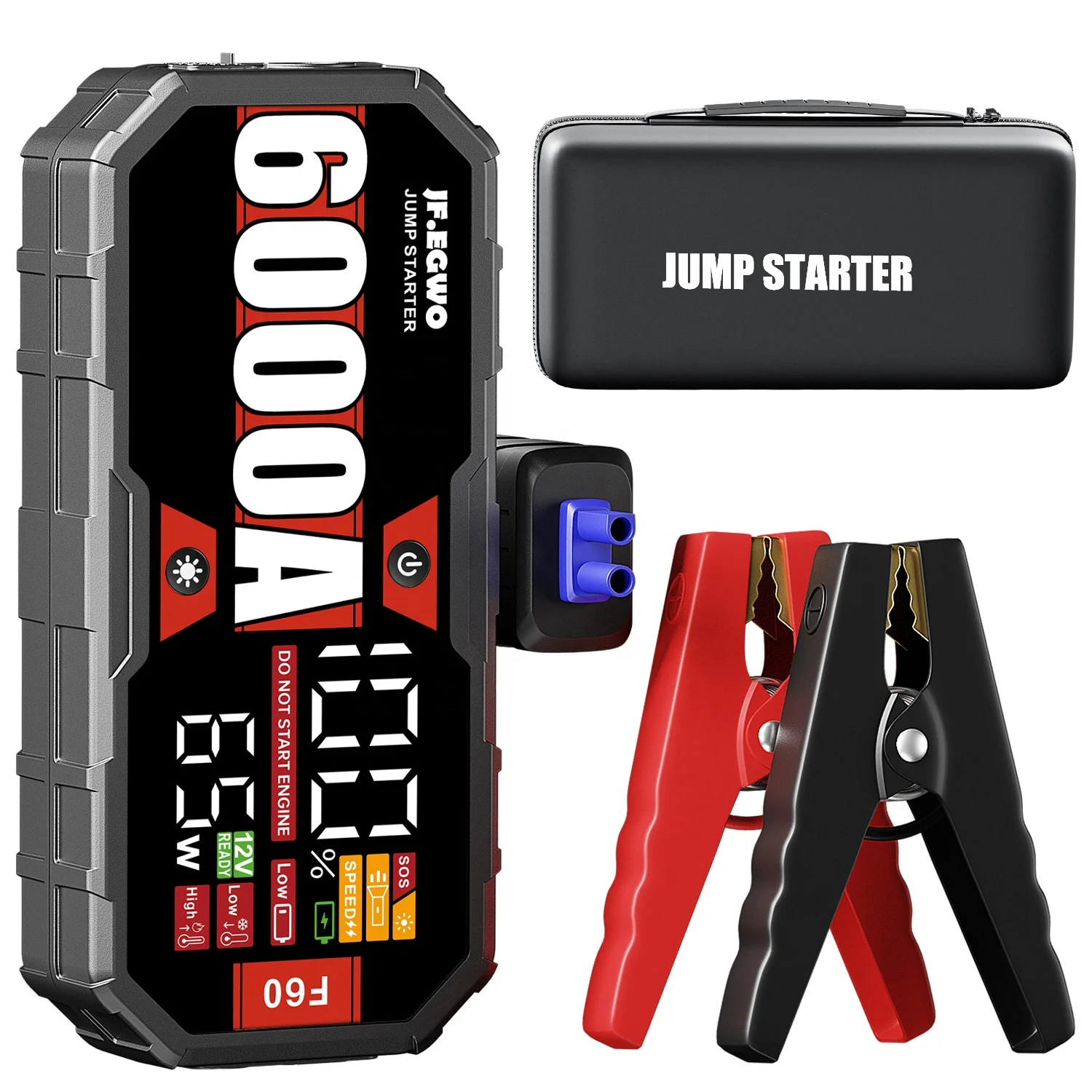 

Emergency Power Supply Booster Portable Power Bank Battery 65W Fast charger 230W outport 12V Car Battery Jump Starter