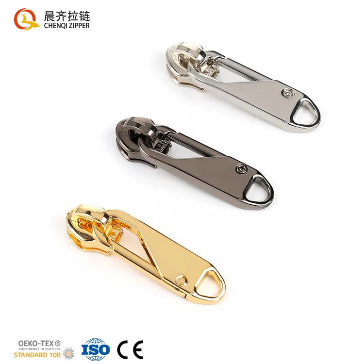 

CHENQI 5#7# nylon locomotive bottom self-replacement zinc alloy zipper slider puller for luggage