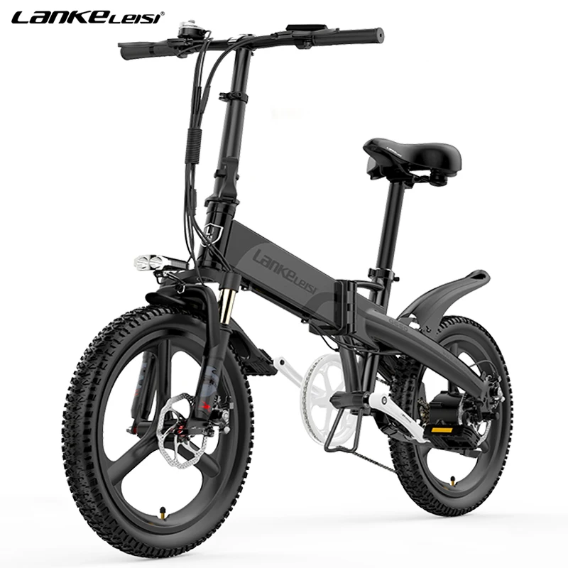 

LANKELEISI G660 20 inch folding electric bike e bike aluminum alloy frame 48V 14.5ah lithium battery ebike 400w electric bicycle