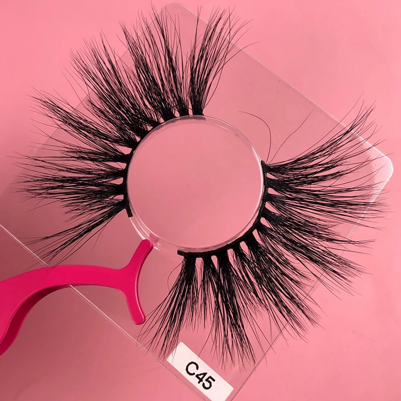 

eyelash bag packaging super long 30 mm mink eyelashes lashbox packaging custom lashes3d mink vendor