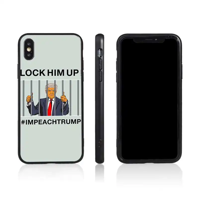 

The trump mobail phone filp cover for iphone play phone cover, Black