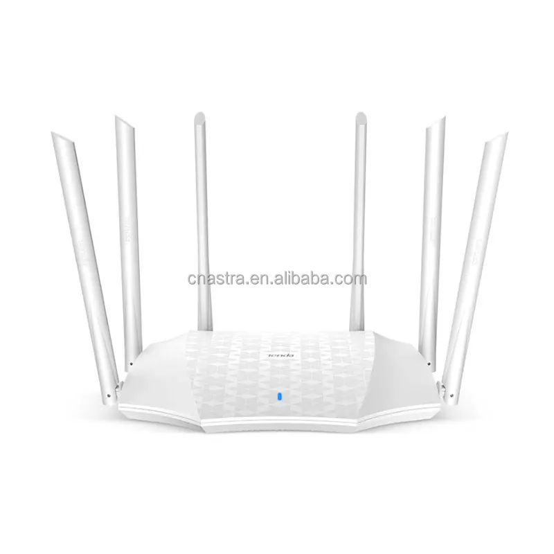 

Tenda AC21 AC2100 Router Gigabit Version 2.4G 5.0GHz Dual-Band 2033Mbps Wireless Router Wifi Repeater with 6 High Gain Antennas, Black