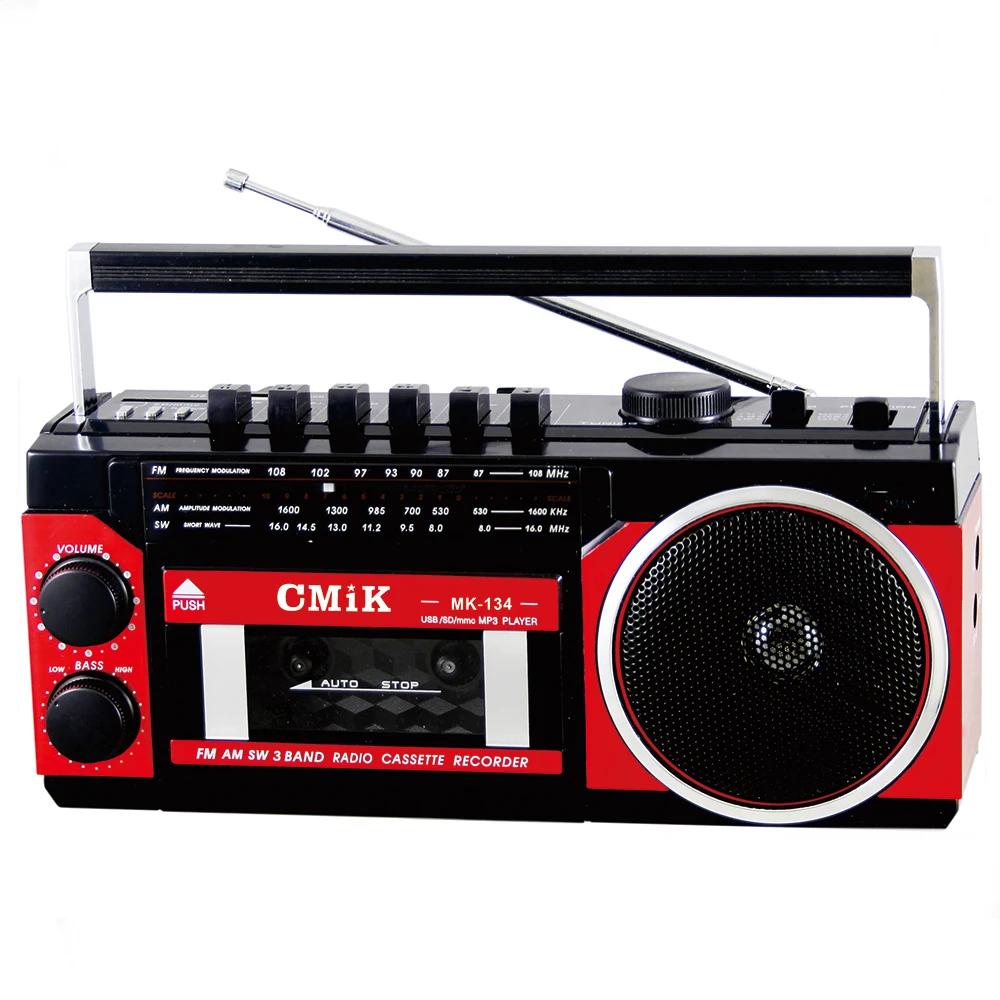 Cmik Mk134 Newest Cassette Player With Am Fm Multiband Radio Audio Mp3