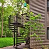 Interior Stairs Design Glass Steps Spiral Staircase with Glass Balustrade