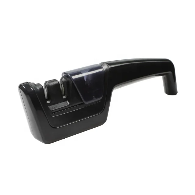 

Universal Multifunction Kitchen Knife Scissors Sharpener Black 3 stage Manual Professional Knife Sharpener