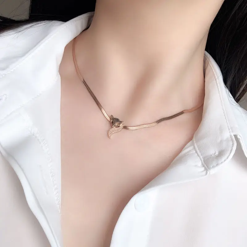 

Fashion 925 sterling silver simple personality bird pendant necklace