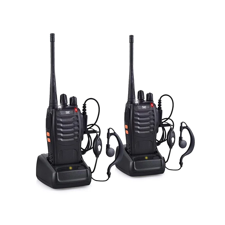 

Handheld 888s Two Way Radio Walk Talky Walkie Talkies For Outdoor Emergency, Black