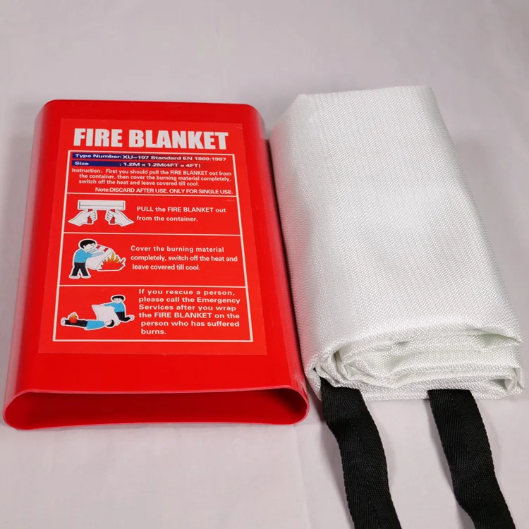 

Different Types Of Fiberglass Cloth Roll 1.2M X 1.2M Fire Resistant Blanket For Kitchen Use