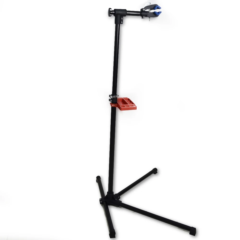 

Bike Work Stand Bike Repair Stand Height Adjustable Parking Floor Stand HS-X006D, Black silver