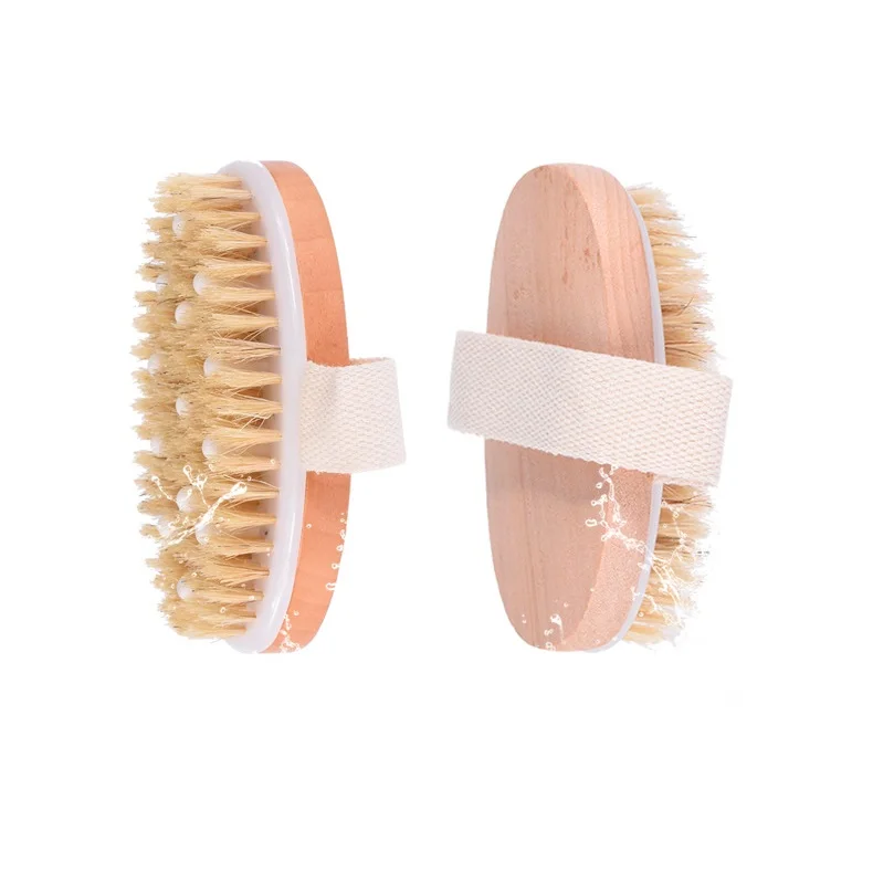 

Wholesale SPA bath brush Massage Dry body Double-sided bath body brush, Natural color