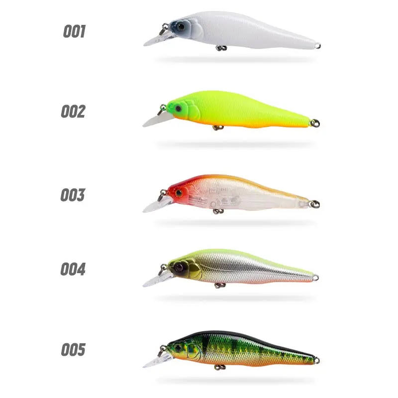 

hunthouse 80mm 10g wobblers minnow fishing lure minnow lure hard bait, 5colors