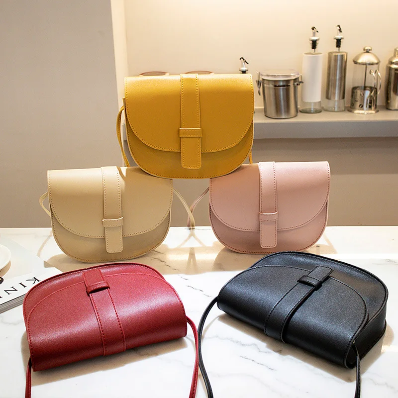 

Cheap Price Women Shoulder Bag Ladies Leather Saddle Crossbody Bag Casual Wholesale