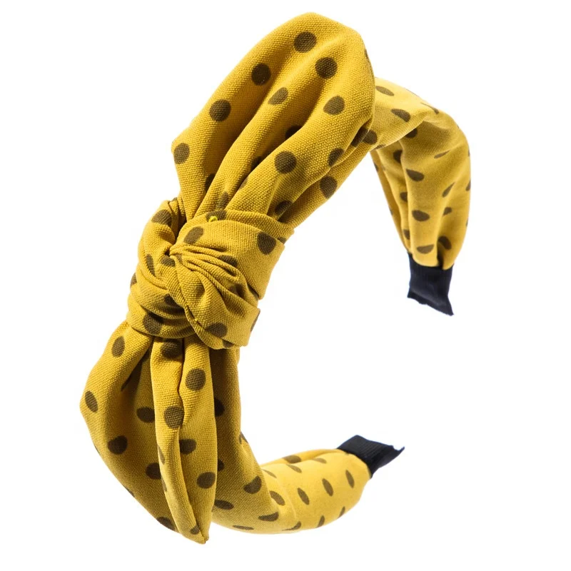 

New Korean Bow Knot Rabbit Ear Wide-brimmed Cloth Art Women's Hair Bands Exquisite Girls Head Bands Hair Accessories, Picture shows