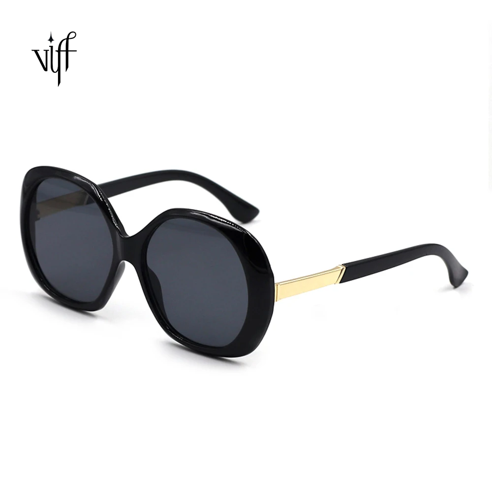 

VIFF HP201053 New Fashion Retro Men Women One Piece Lens Sunglasses Oversized Oval Sunglasses