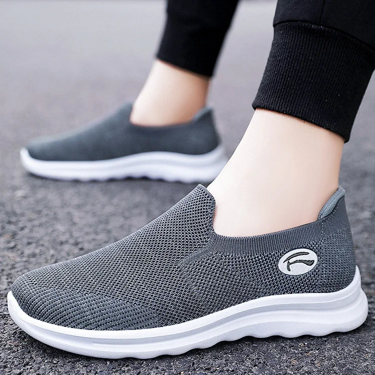 

669 Comfort Lace Up Knit Slip On Shoe For Men New Lofer Shoes For Men Shoes Men Sneaker, Black