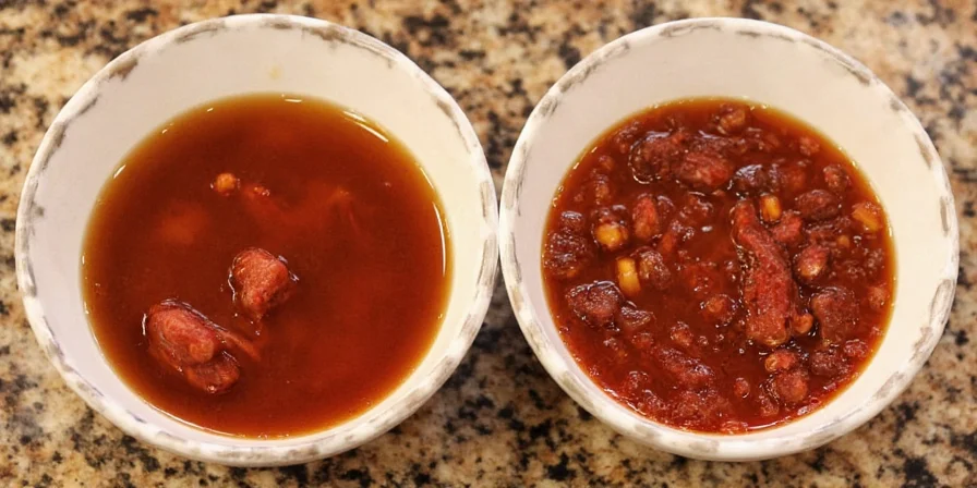Side-by-Side Broth vs Stock Visual