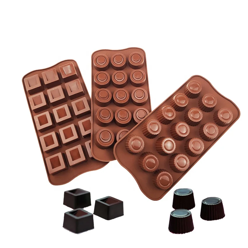 

Silicone Candy Chocolate Form Molds Multi Shape Flexible Baking Mold