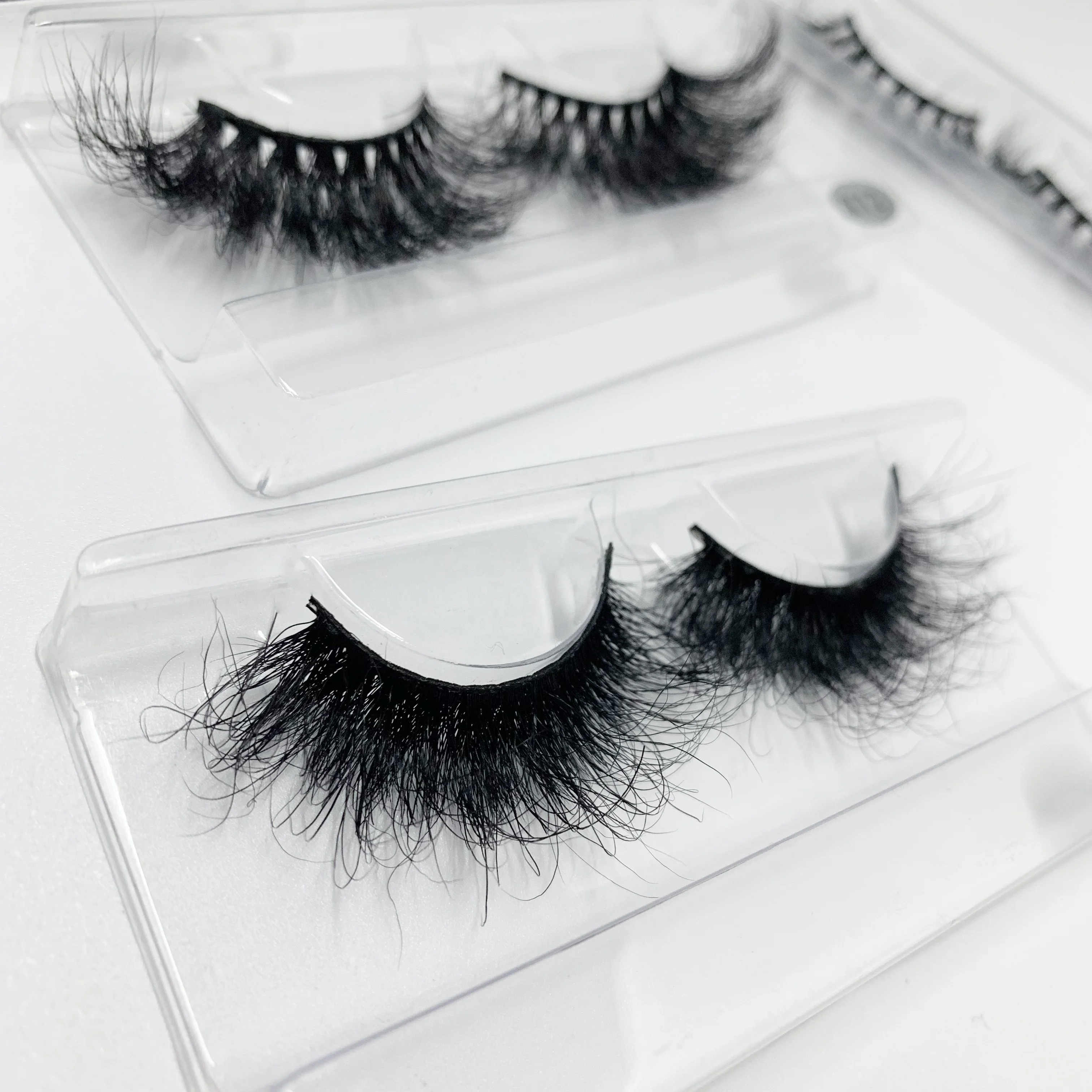 

Free shipping wholesale 25mm false eyelashes fashion handmade 7d mink eyelashes natural soft lashes for makeup In Bulk