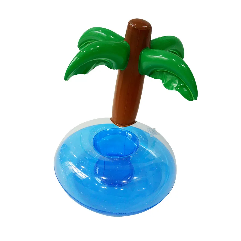 

PVC Inflatable Floating Drink Holder Boutique Inflatable Saucer Drink Floats Cup Holders for Summer Pool Part, Customized color