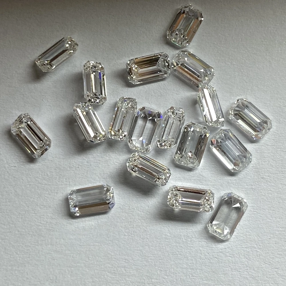 

D VS Crreated Grown Emerald Cut  0.32 Carat Hpht Diamond Loose Lab HPHT Diamond Price Per Carat