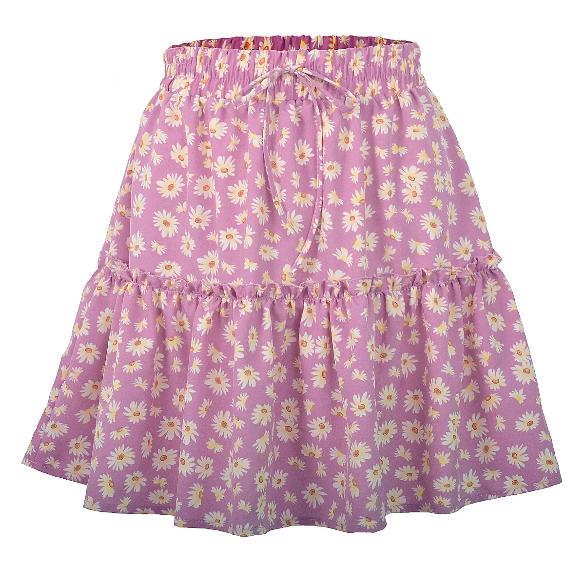 

Printed Ladies Floral Short Skirt 2020 European and American Summer Skirts