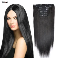 

Yotchoi High Quality Human Hair Extension Indian 10pcs Per Set Clip In Hair