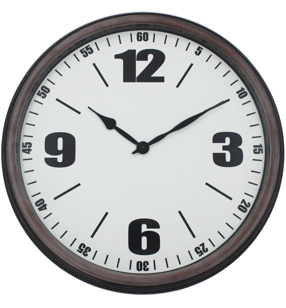 

Decoration plastic black flame shape wall clock