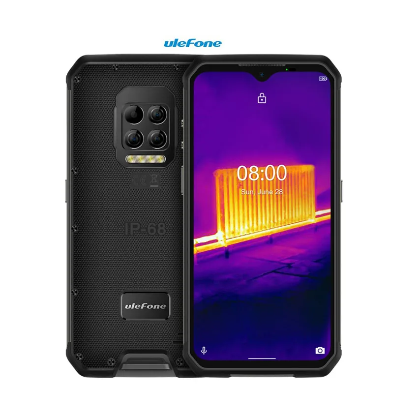 

Global Version Ulefone Armor 9 Thermal Imaging Camera Android 10 IP68 Rugged Mobile Phone 8GB/128GB NFC 4G LTE Smartphone